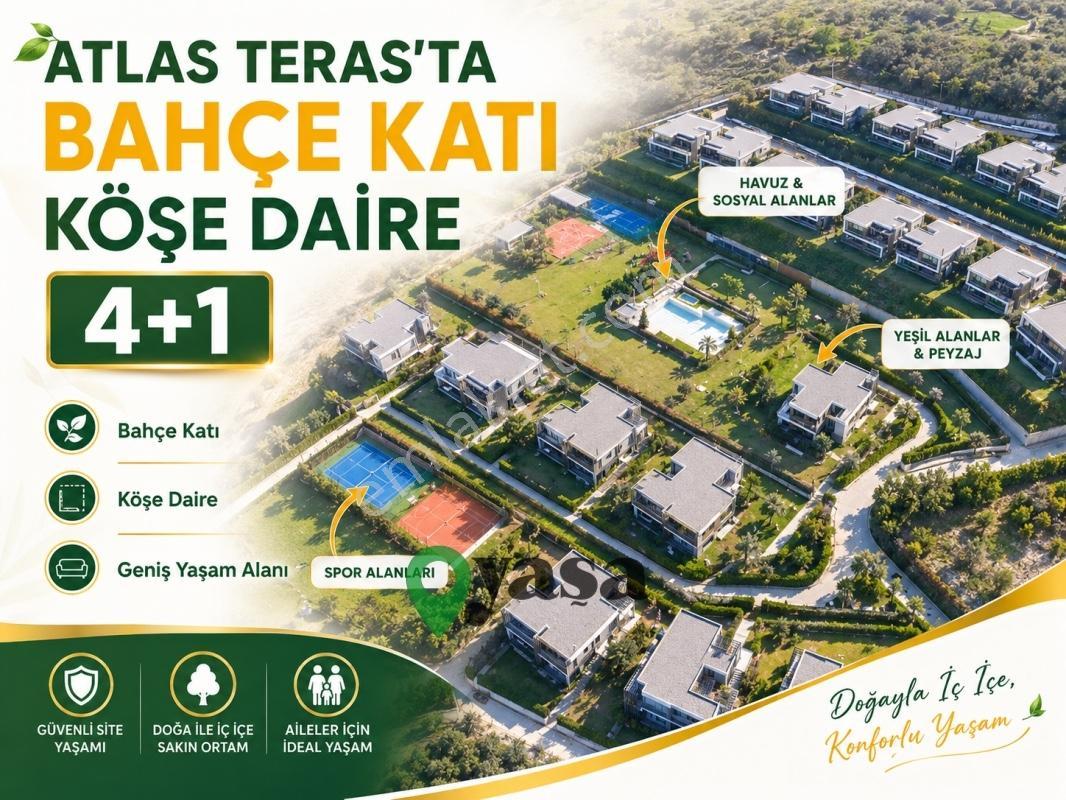 Yaşa Gyd - Atlas Terasta Bahçe Katı Köşe Daire Satılık Lüks 4+1