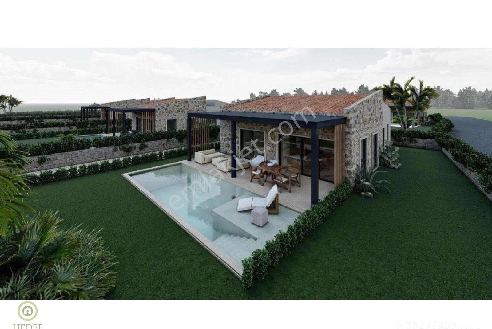 Muğla Bodrum Kumköy'de Özel Havuzlu Müstakil Satılık Taş Villa