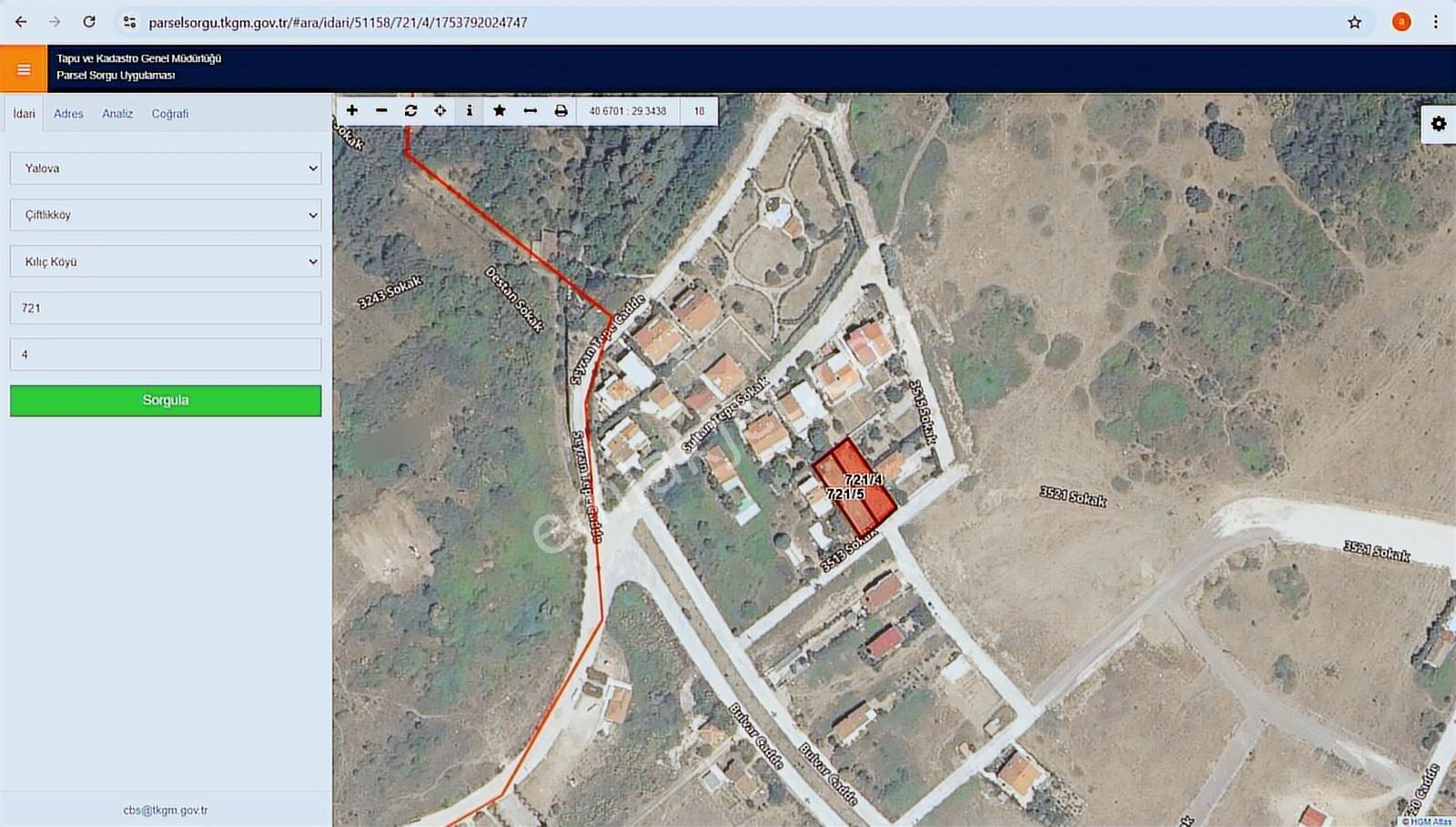 Çiftlikköy Çiftlik Mah. De Deniz Manzaralı Satılık 893m2 Arsa - Görsel 22