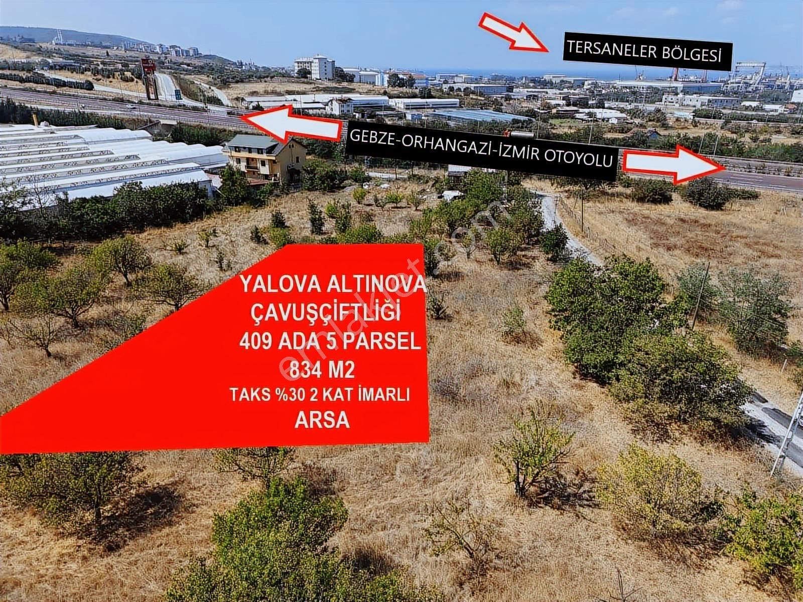 Re/max Şehir'den Altınova Çavuşçiftliği Satılık 834m2 Arsa - Görsel 5