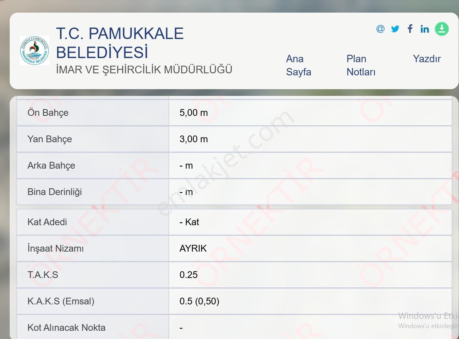 Lobby Fortis'ten Pamukkale Gözlerde 700m2 Satılık Arsa - Görsel 2