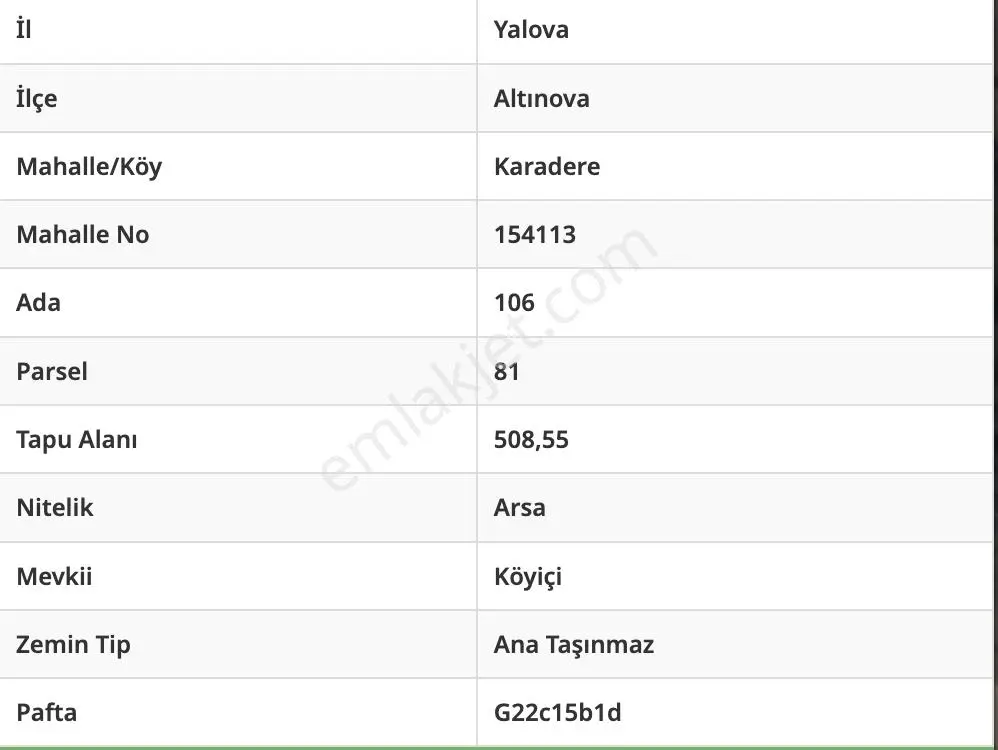 Yalova Altınova Karadere Köy İçi Satılık Arsa Yatırım Fırsatı! - Görsel 8