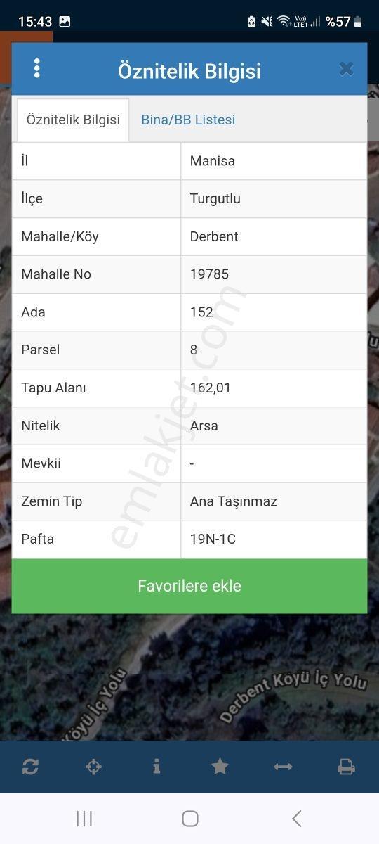 Turgutlu Derbentte Köyiçi Satılık Arsa - Görsel 4