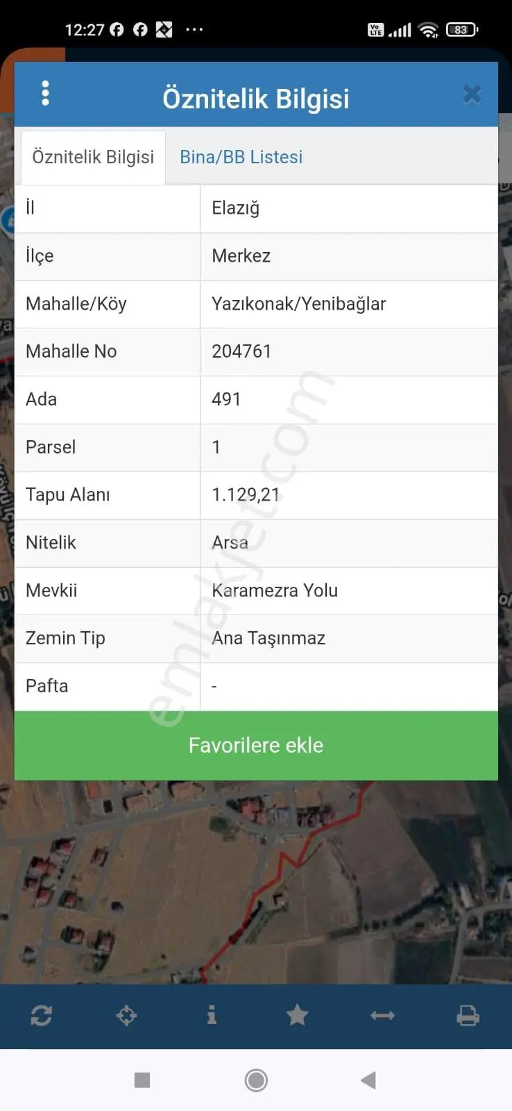 Yazıkonak Yenibağlar Satılık İmarlı Arsa - Görsel 5