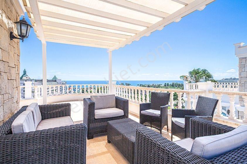Alanya Konaklı'da Panoramik Deniz Manzaralı Full Eşyalı 4+1 Lüks Villa - Görsel 6