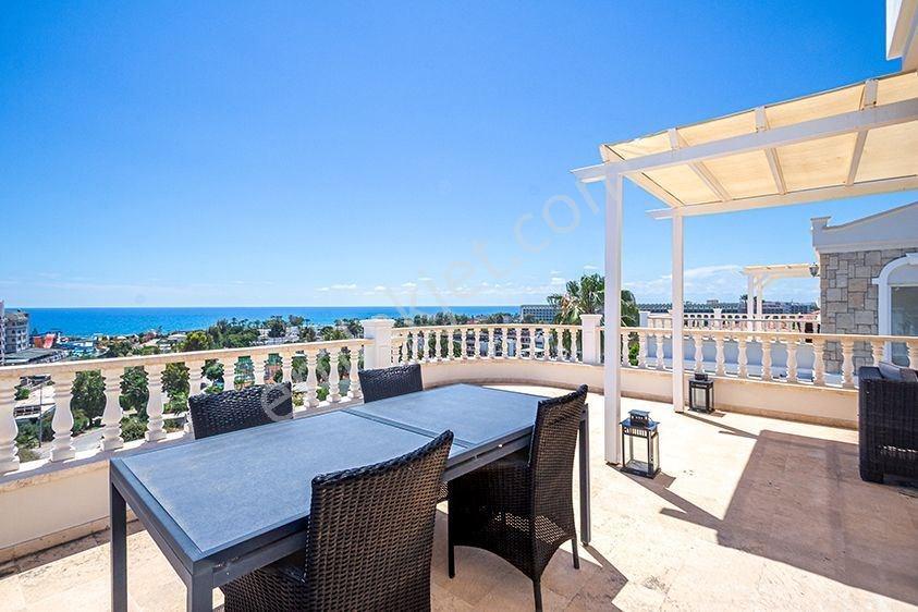 Alanya Konaklı'da Panoramik Deniz Manzaralı Full Eşyalı 4+1 Lüks Villa - Görsel 5