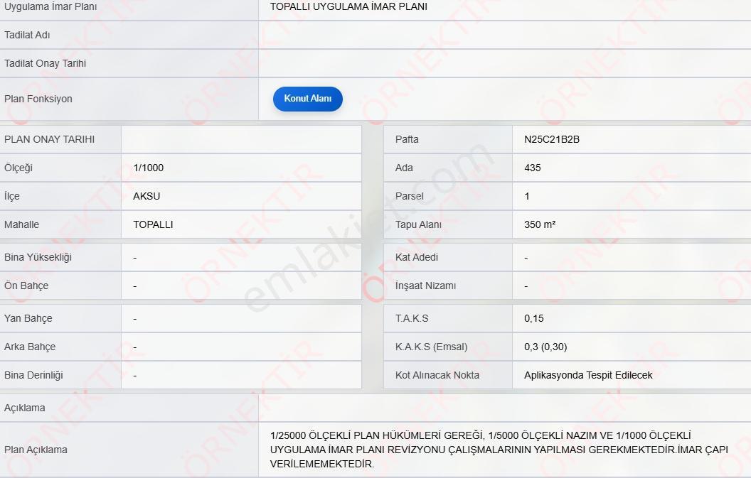 Yatırımın Yoğun Olduğu Topallı'da Satılık Konut/villa Arsası - Görsel 5