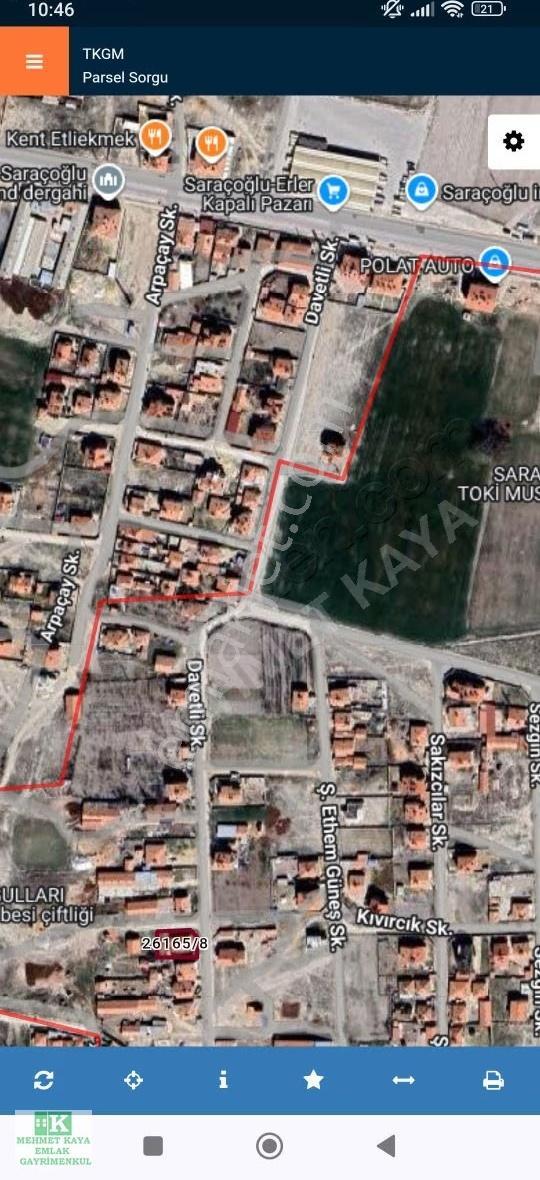 Saraçoğlu 487 Metre Arsa Üzerinde Evi Ve Elektrik Ve Suyu Var - Görsel 5