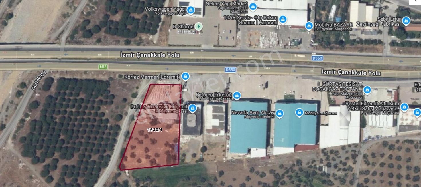 Edremit İzmir-çanakkale Yolu Üzerinde 6207m2 Emsal 1 Ticari Arsa