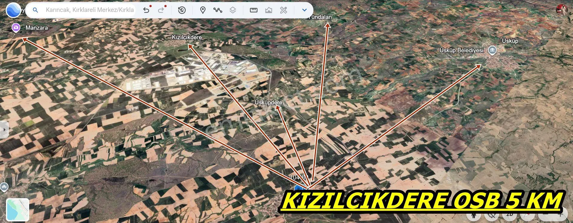Kırklareli Merkez Karıncakda 6.731 M² Yatırımlık Arsa Fırsatı - Görsel 5