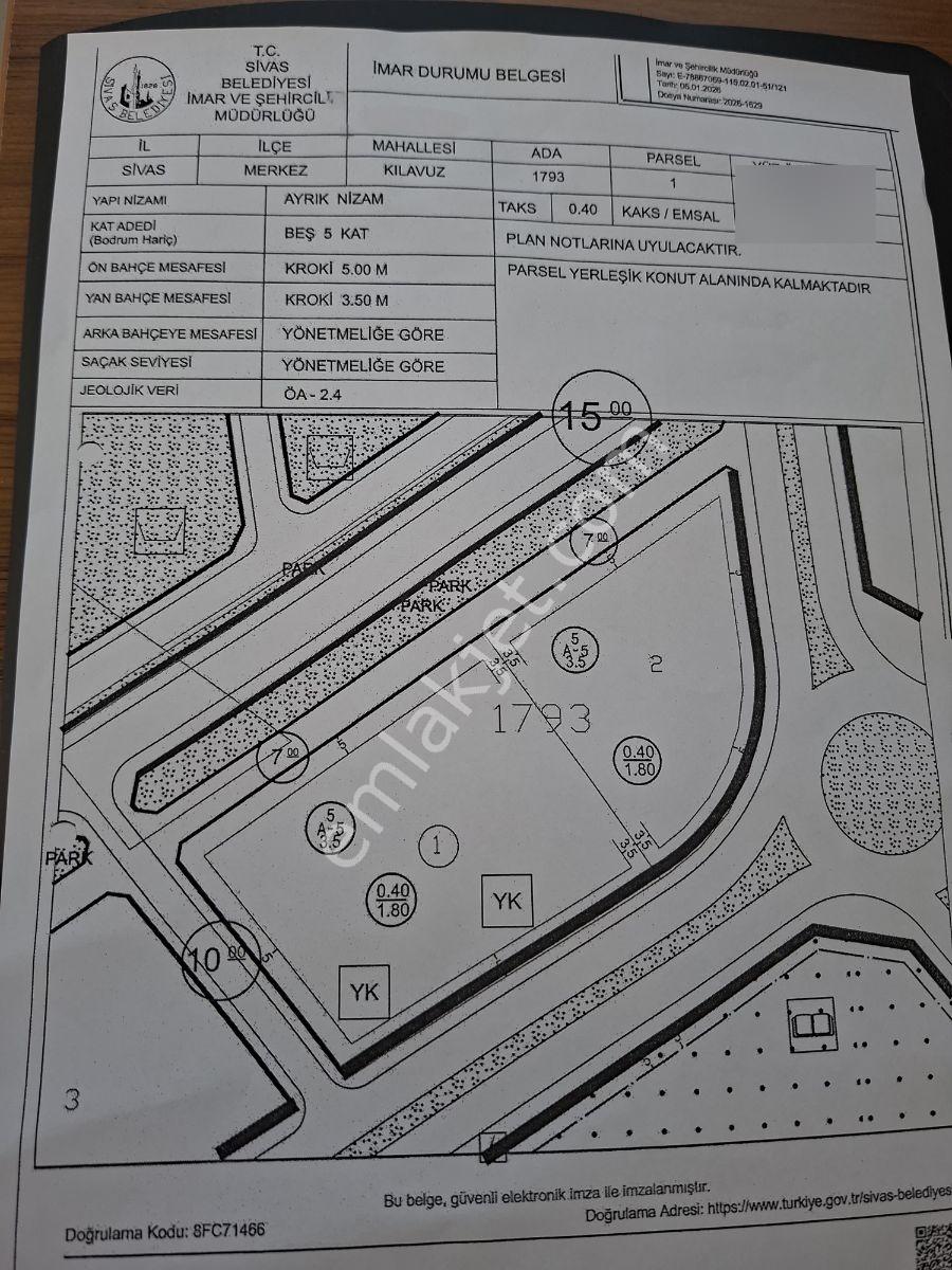 Kılavuzda 70 Dairelik Yatırımlık Arsa