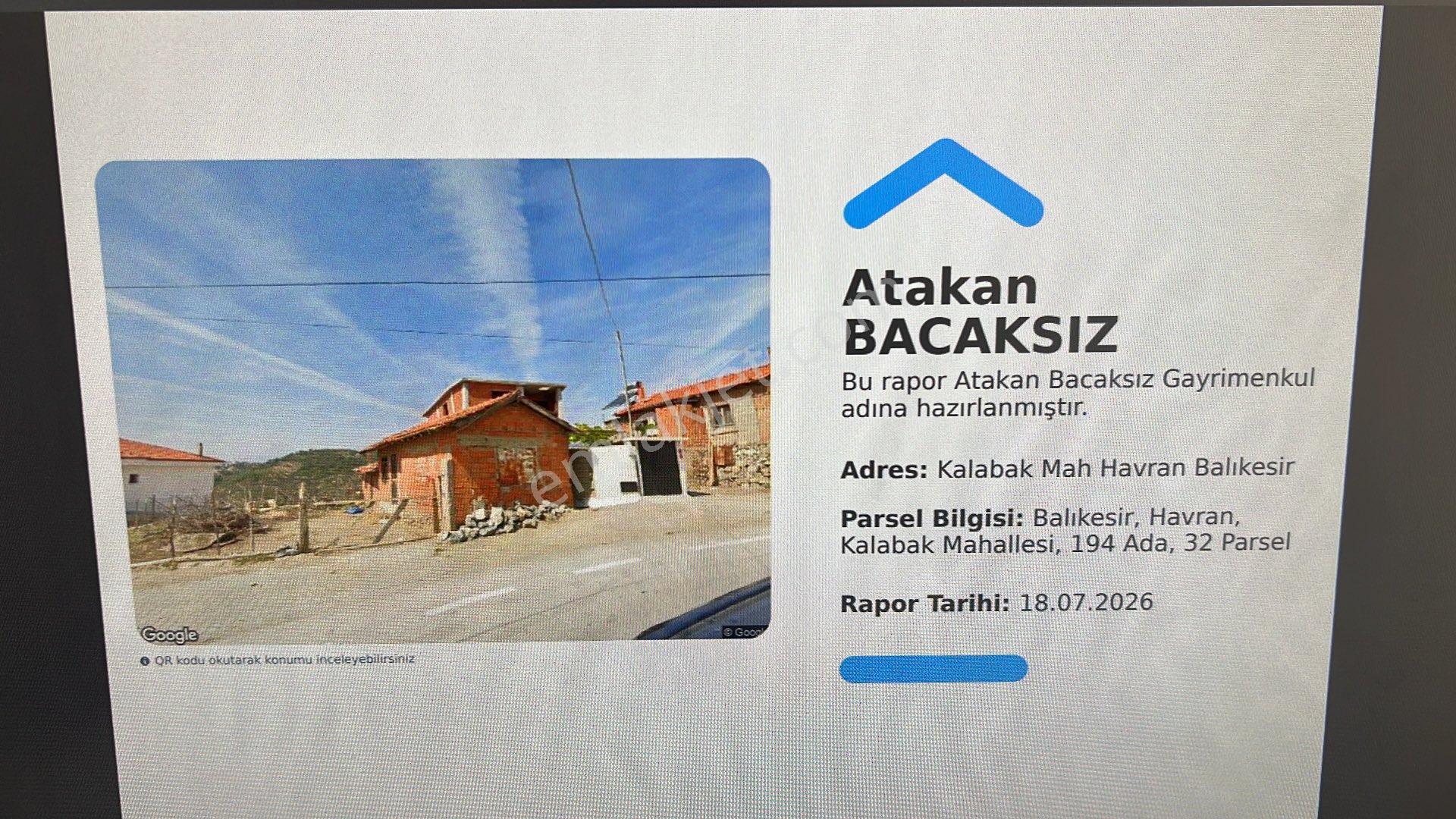 Havran Kalabak’ta %40 İmarlı | 619 M² | 2.5 Kat İzinli | Doğa Manzaralı Fırsat Arsa - Görsel 3
