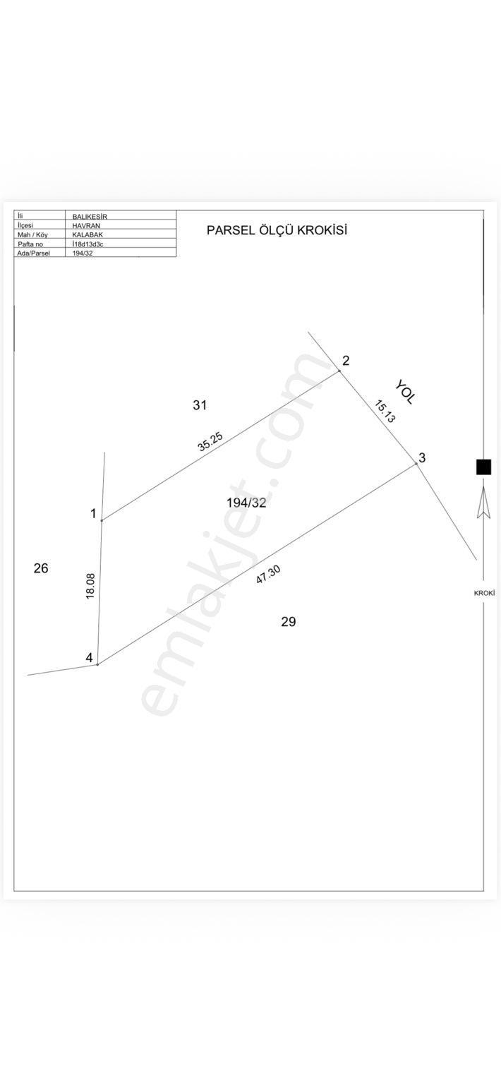 Havran Kalabak’ta %40 İmarlı | 619 M² | 2.5 Kat İzinli | Doğa Manzaralı Fırsat Arsa