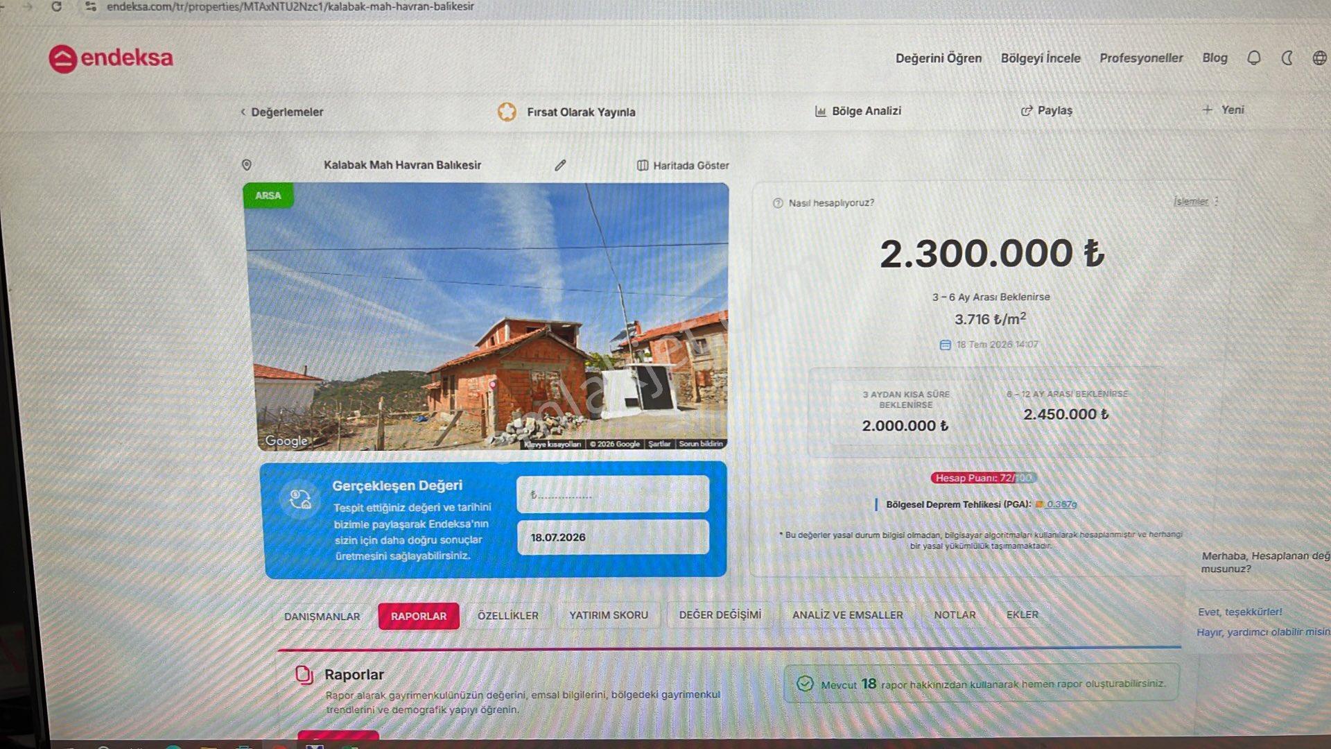 Havran Kalabak’ta %40 İmarlı | 619 M² | 2.5 Kat İzinli | Doğa Manzaralı Fırsat Arsa - Görsel 5