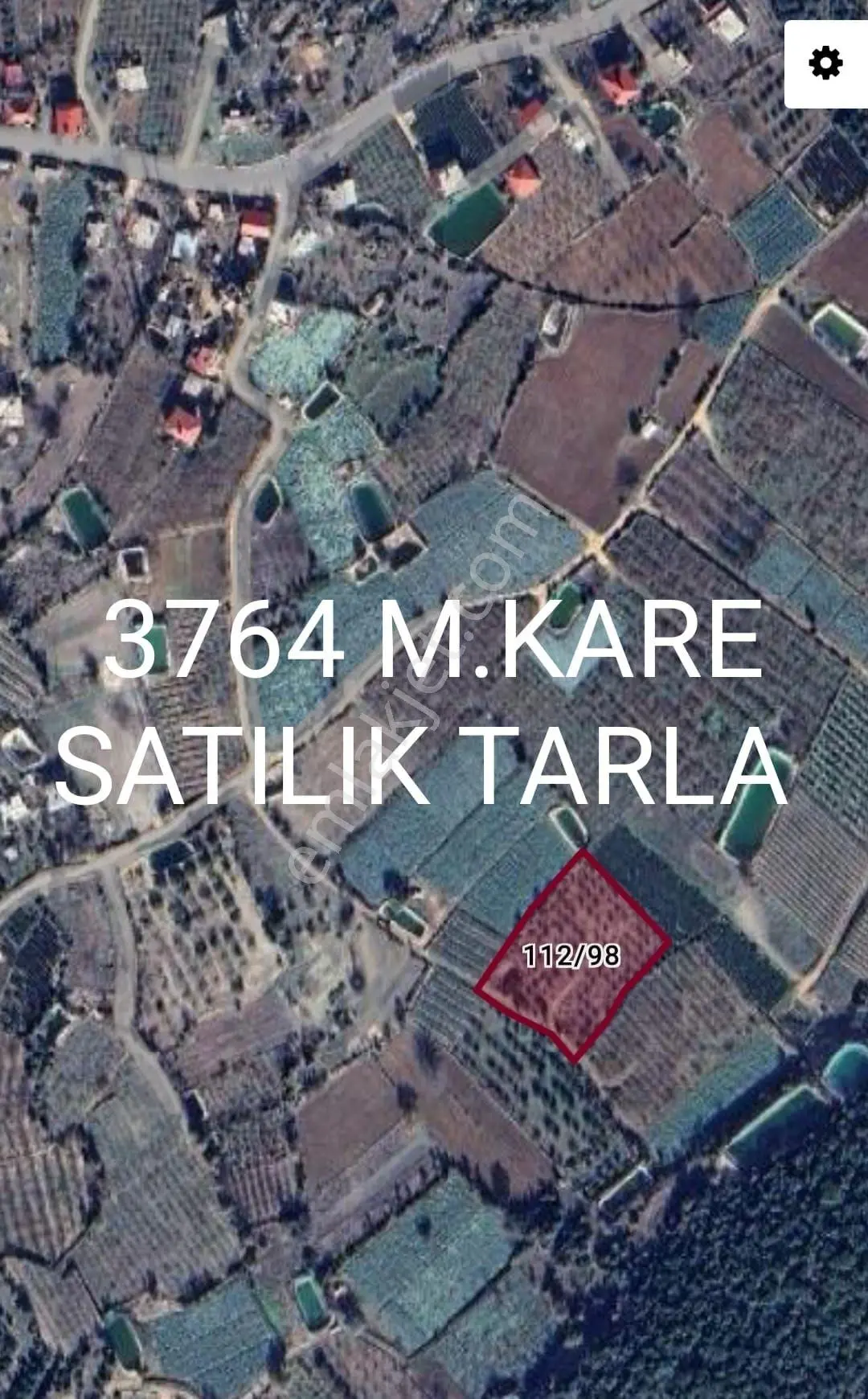 Silifke Sömek Mahallesi'nde Satılık 3764 M² Tarla