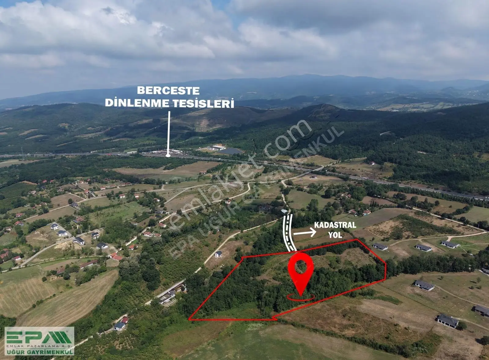 EPA UĞUR'DAN DÜZCE GÜMÜŞOVA YEŞİLYAYLA'DA SATILIK 40.925 M² ARSA - Görünüm 4
