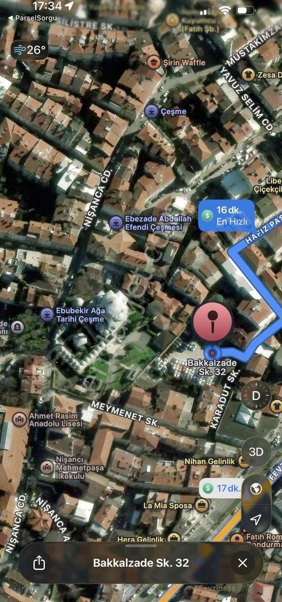 KADİR AKSOY GAYRİMENKULDEN FATİHİN MERKEZİNDE ACİL SATILIK ARSA - Görünüm 2