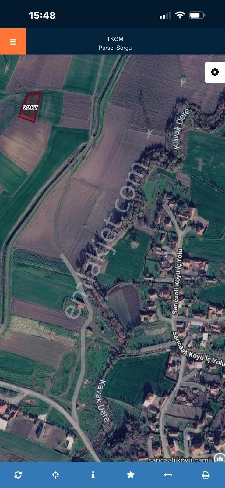 **SARICAALİ KÖYÜNDE SATILIK 1.080 M2 İMAR SINIRINDA** - Görünüm 5