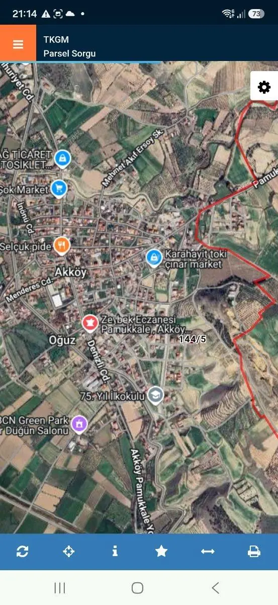 NEHİRDEN PAMUKKALE AKKÖYDE SATILIK ARSA - Görünüm 3