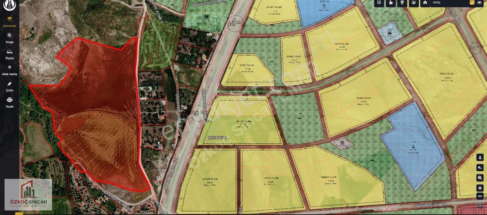 SİNCAN ÇİÇEKTEPE 117 ADA 12 PAREL 16 KAT İMARA KOMŞU 1.000M2 - Daha fazla