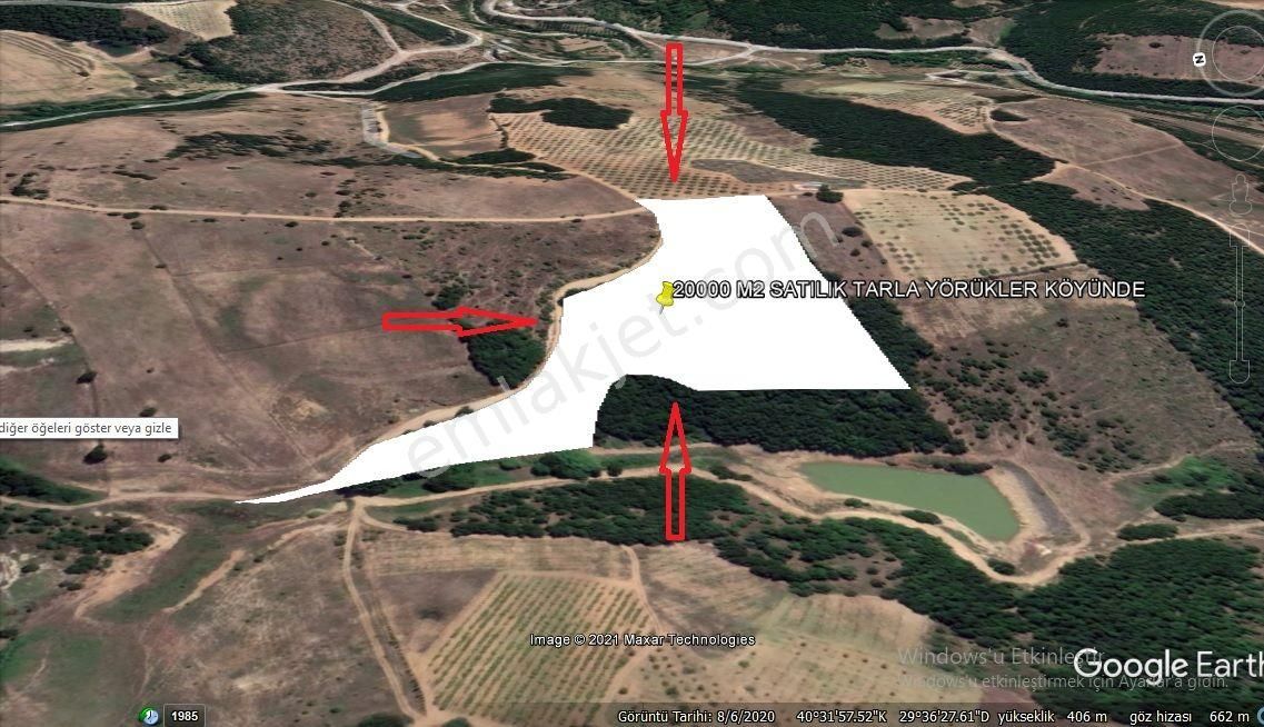 Bursa İznik Yörükler Köyü Satılık Tarla 20000 M2 - Görsel 10