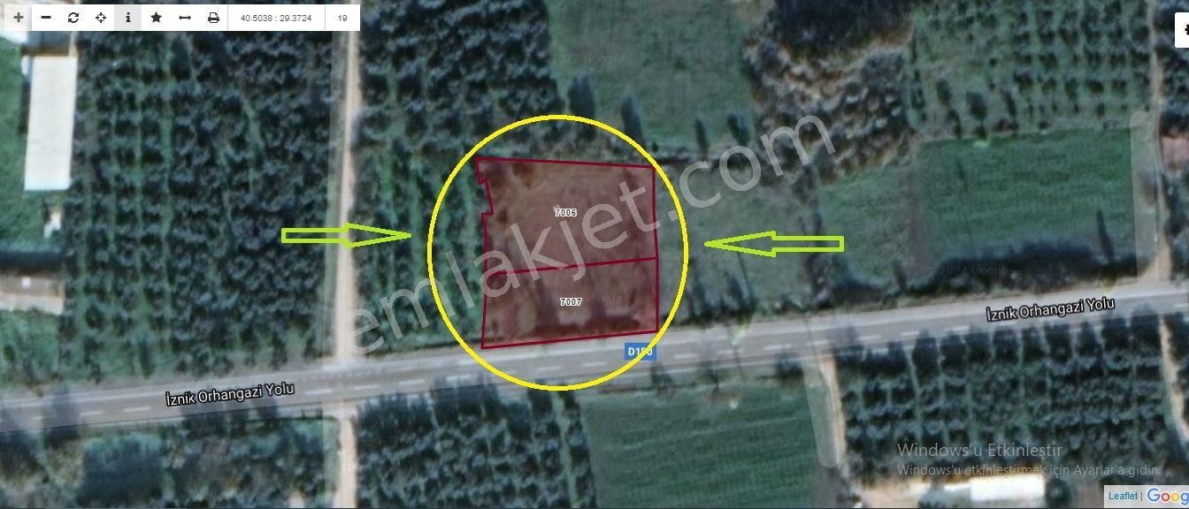 Uzmanlar'dan Satılık Arazi 1705 M2 Bursa Orhangazi Yeniköy De - Görsel 8