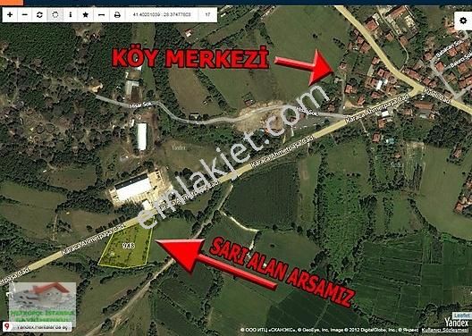 Çatalca Karacaköy Merkez Satılık Tarla KARACAKÖY DE OTOBANA CEPHE MÜKEMMEL ARSA