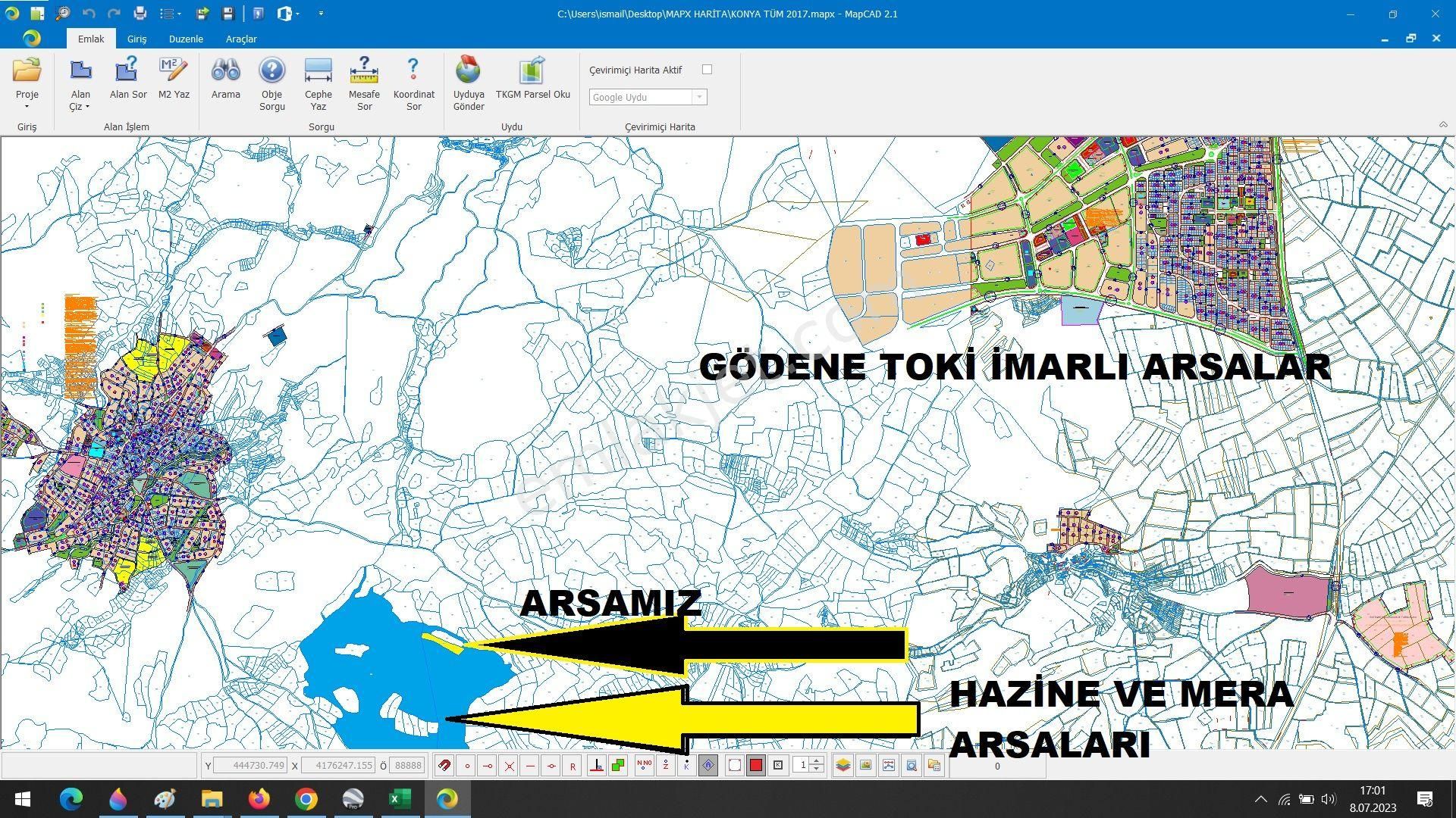 Karadigin Deresinde Kısmi Konya Manzaralı İmara Yakın Gözde Arsa - Görsel 4