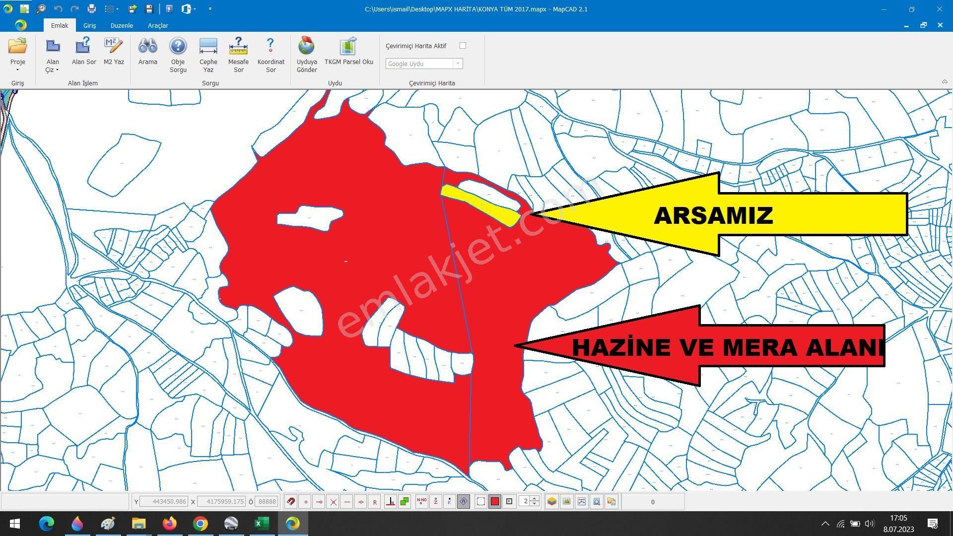Karadigin Deresinde Kısmi Konya Manzaralı İmara Yakın Gözde Arsa - Görsel 6