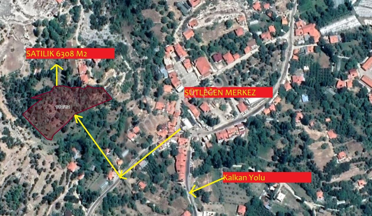 Kaş Sütleğen Satılık Tarla Sütleğen Merkeze 1 Dakika Çok Yakın Tarla 6308 M2