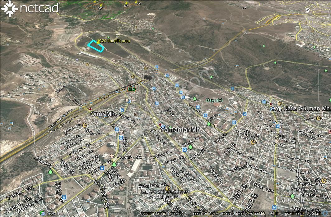 Bayraklı Da Kat Karşılığı Veya Satılık İmarlı Arsa İlan No. 00 81 )