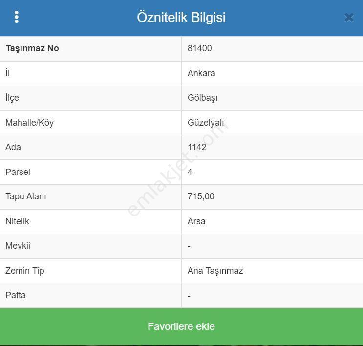 Satılık Villa Arsaları 10 Adet Tam Müstakil Güzelyalı Gölbaşı - Görsel 10