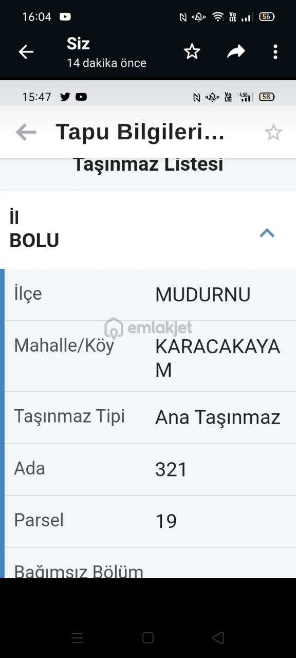 Sahibinden Bolu Mudurnu Karacakaya Bahçe İçinde Ev - 4