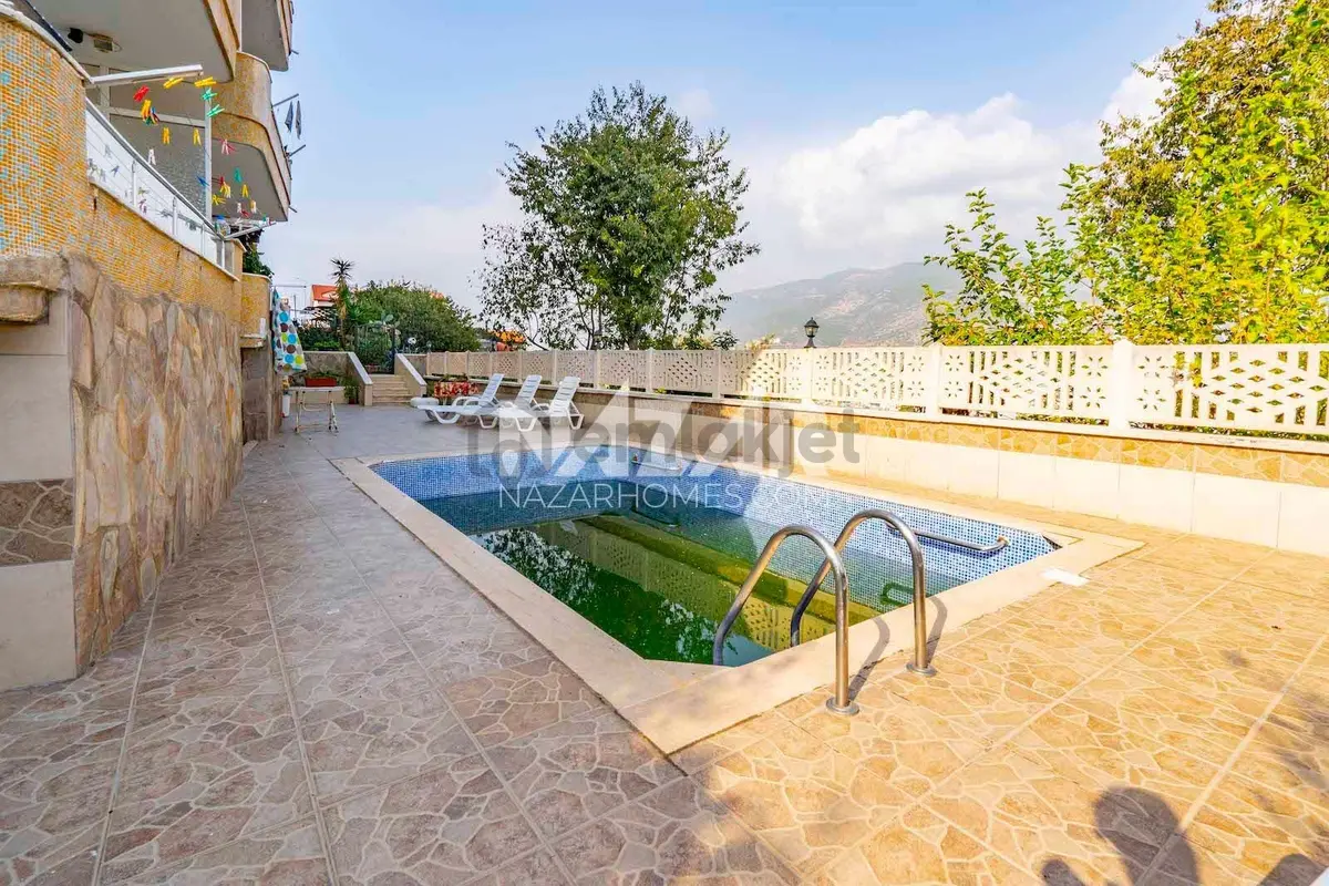 Alanya Kalesinde Eşyalı 1+1 Satılık Daire - 12