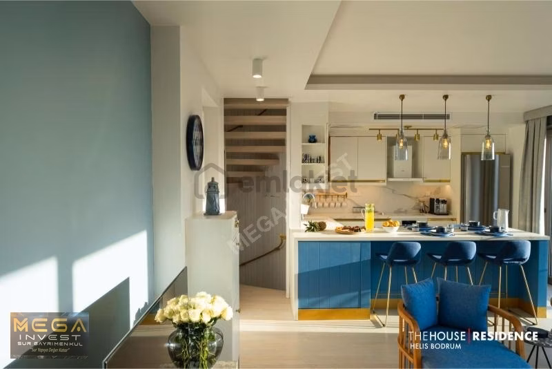 Bodrum Adabükü'nde Deniz Manzaralı 3+1 Lüks Tripleks Villa - 14