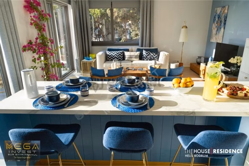 Bodrum Adabükü'nde Deniz Manzaralı 3+1 Lüks Tripleks Villa - 9