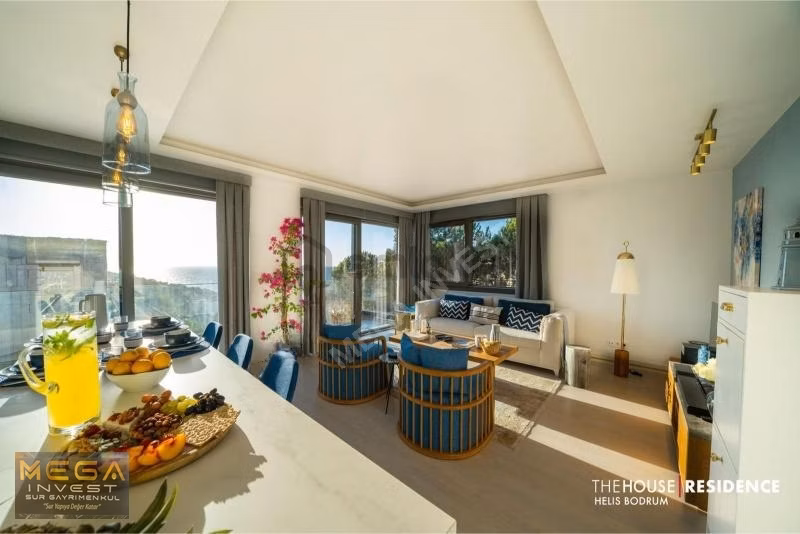 Bodrum Adabükü'nde Deniz Manzaralı 3+1 Lüks Tripleks Villa - 17