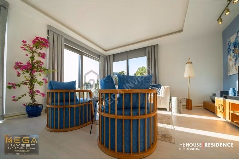 Bodrum Adabükü'nde Deniz Manzaralı 3+1 Lüks Tripleks Villa - 10