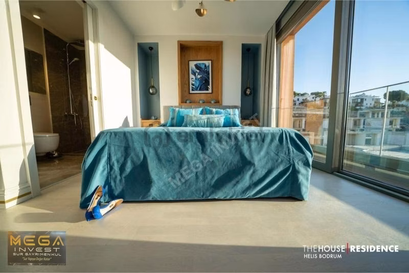 Bodrum Adabükü'nde Deniz Manzaralı 3+1 Lüks Tripleks Villa - 18