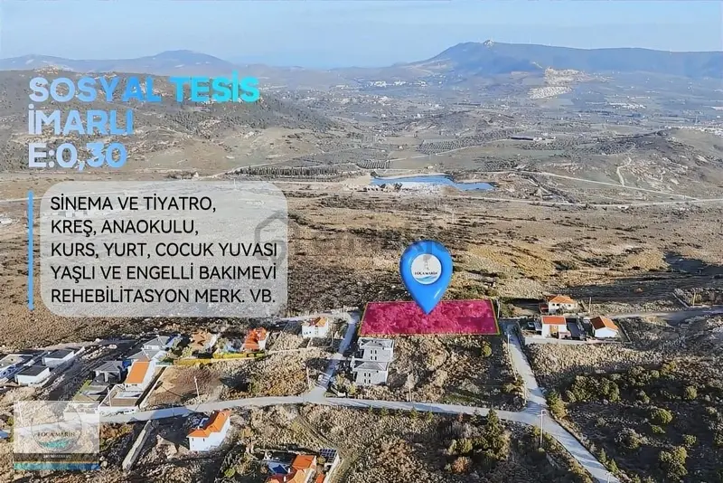 Foça'da Fırsat 2.488 M2 (e:0,30 İmarlı) Sosyal Tesis Alanı - 5