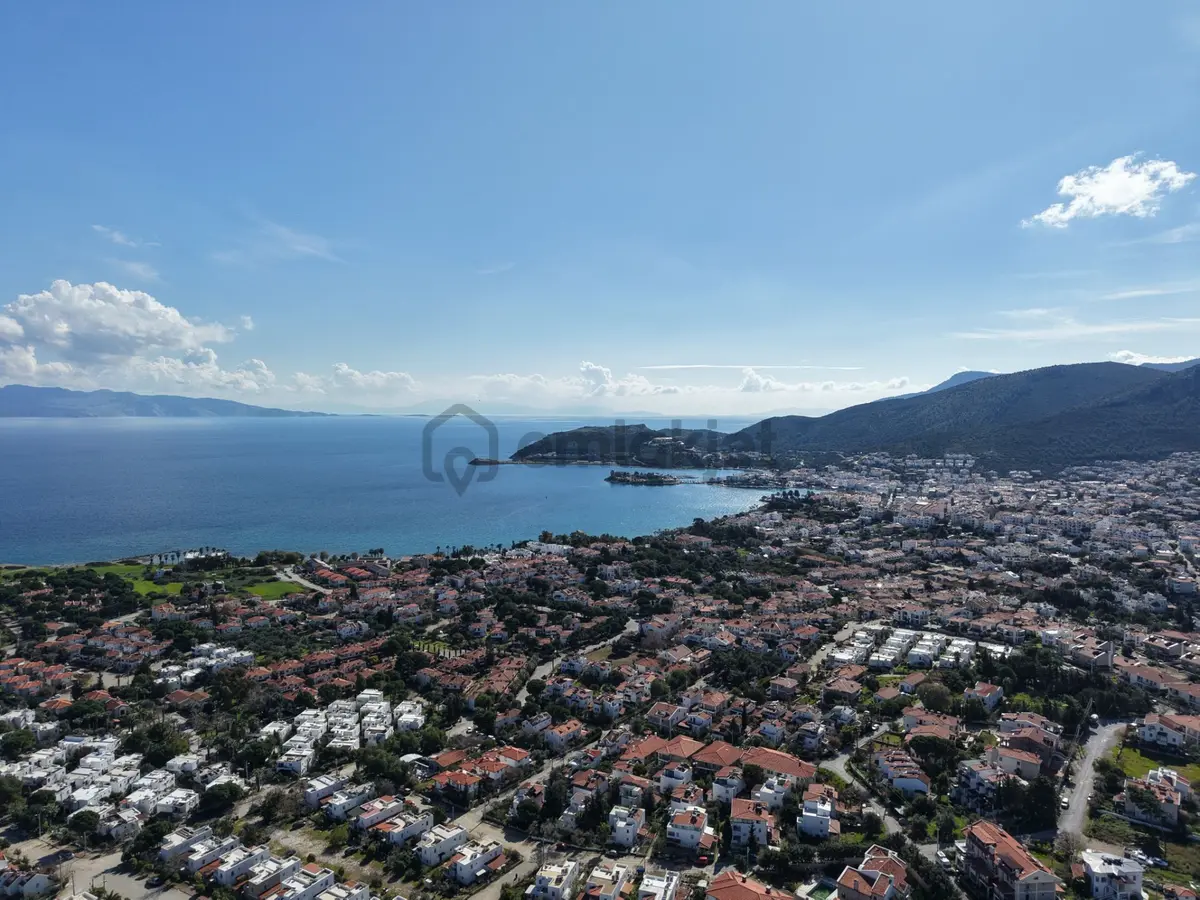 Datça Burgazda Full Deniz Manzaralı Konut İmarlı 573m² Arsa - 4