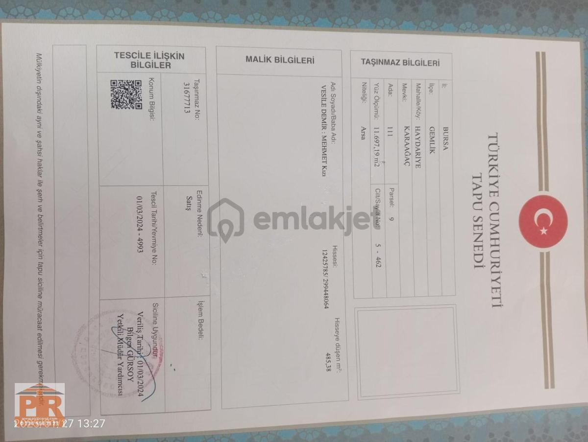 Haydariyede Köy İçinde Satılık Arsa - 14