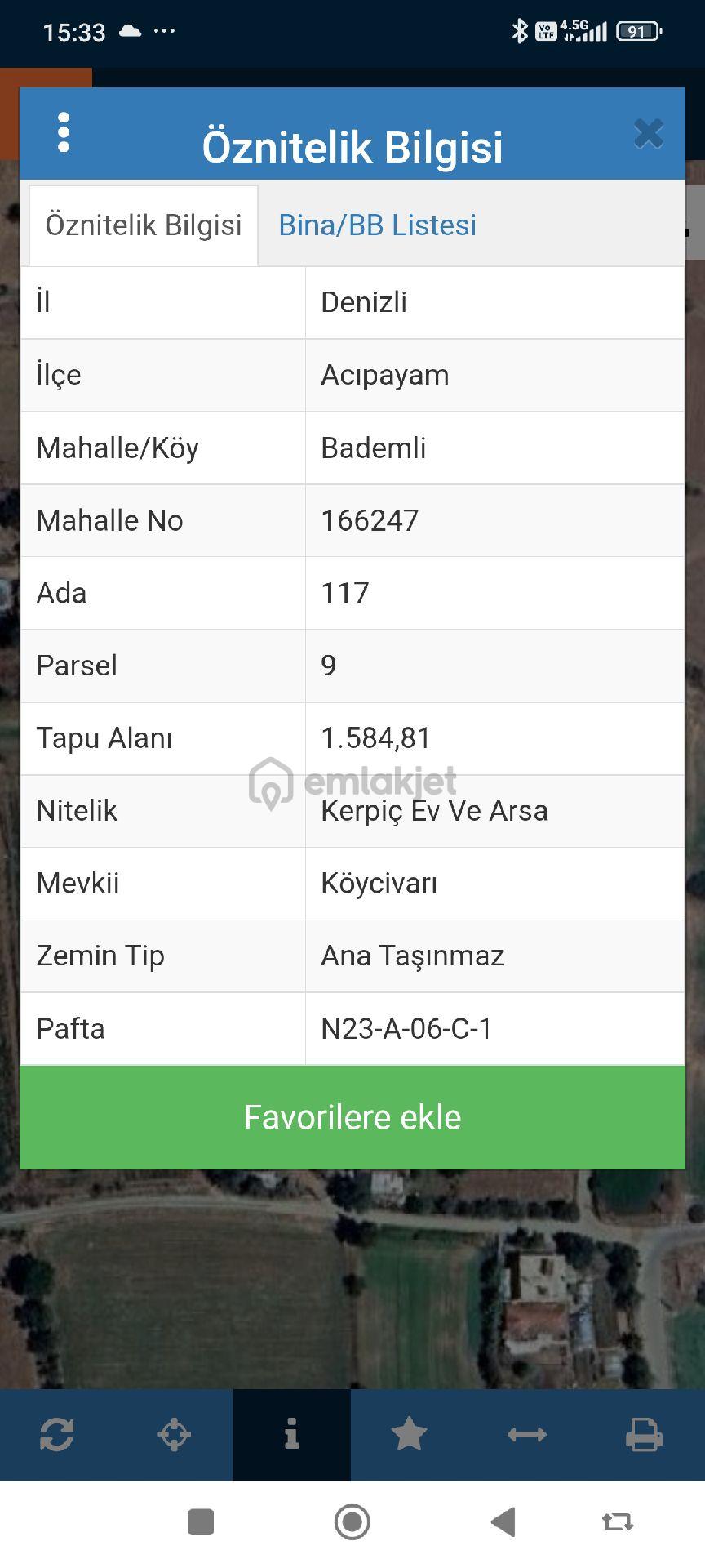 Denizli Acıpayam Bademli Satılık Müstakil Ev Tarla - 13