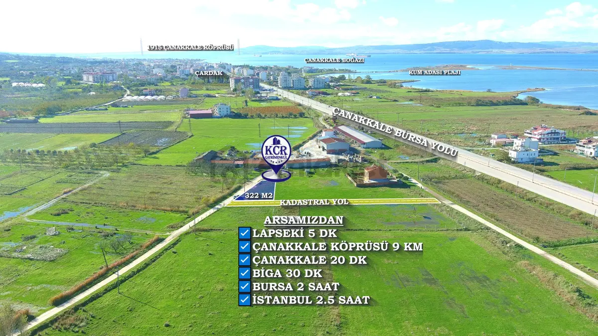 Çanakkale Lapseki'de Satılık İmarlı Fırsat Arsa - 8