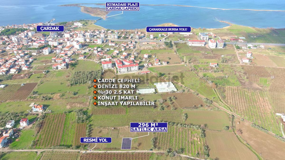 Lapseki Çardak'ta Cadde Cepheli Satılık Arsa - 7