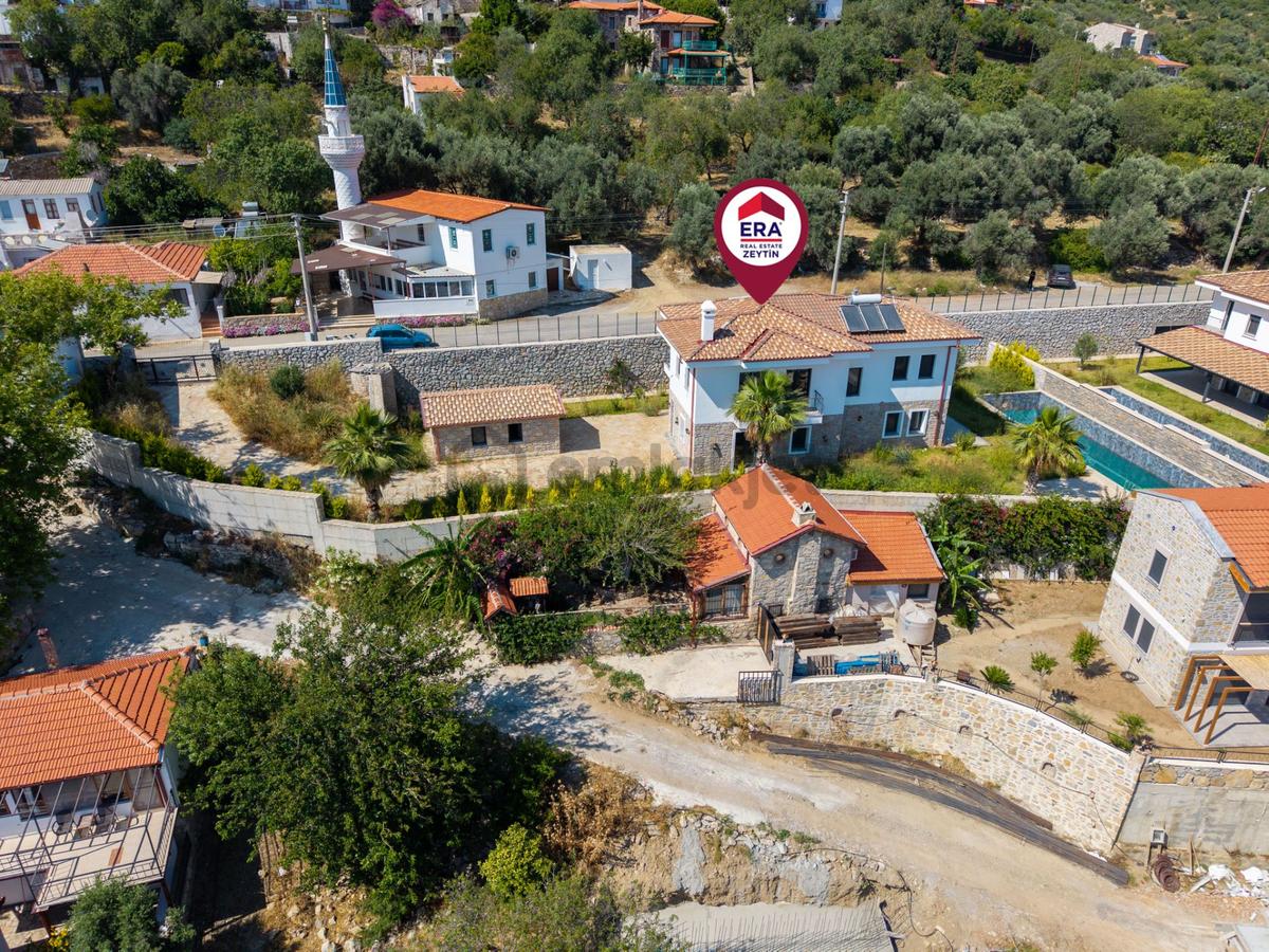 Datça Emecikte 1000m2 Arsa İçinde Deniz Manzaralı,havuzlu Villa - 35