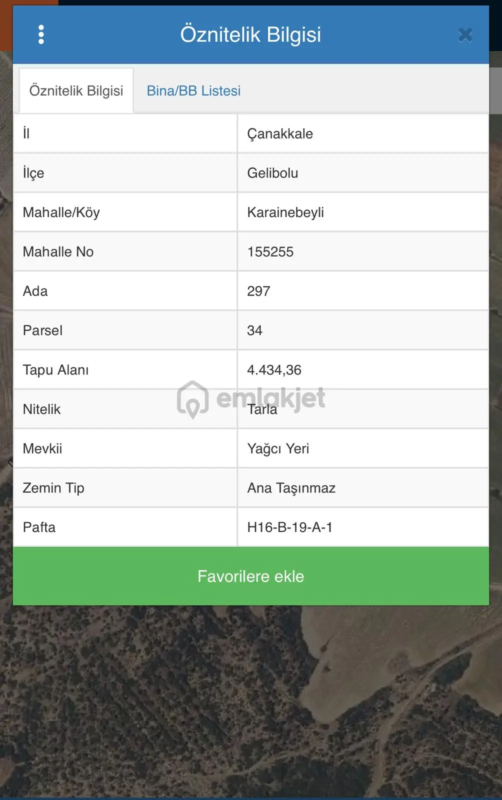 Çanakkale Gelibolu Karainebeyli Köyü Satılık Tarla - 2