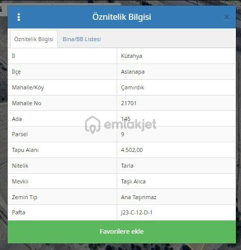 Kütahya Aslanapa Çamırdık' Da 4502 M2 Satılık Tarla - 16