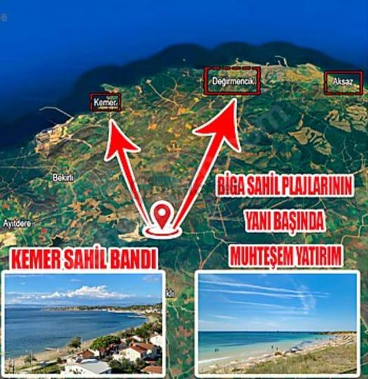 Çanakkale Biga Bekirli Mahallesinde Satılık Tarla Yatırım İçin Uygun - 11
