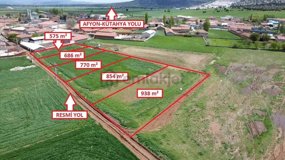 Kütahya Merkez Doğalar'da 938m2 İmarlı Arsa - 13